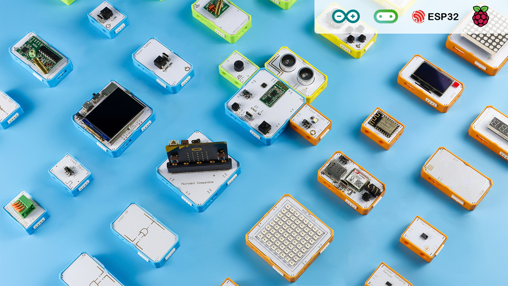 Crowbits are Electronic Programmable LEGO Compatible Blocks for